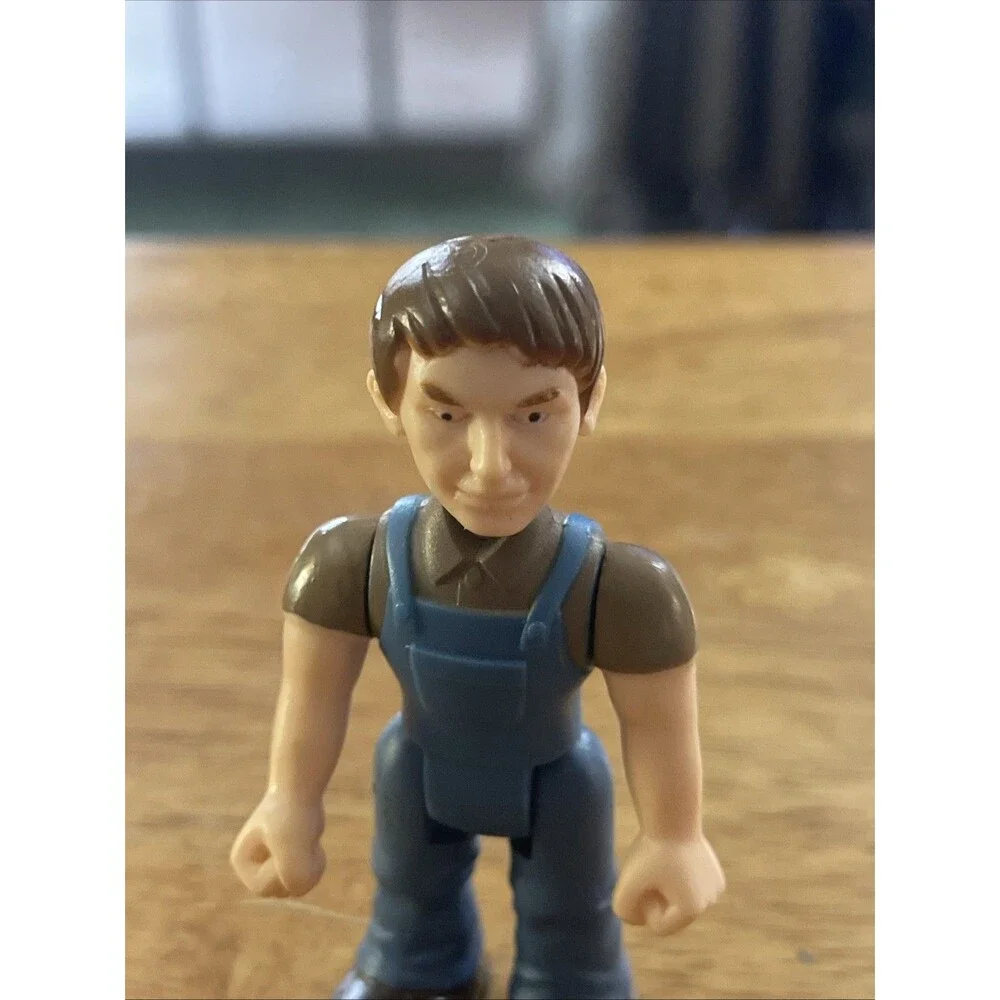 Fisher Price Sweet Streets Overalls Farmer Dollhouse Figure 2008